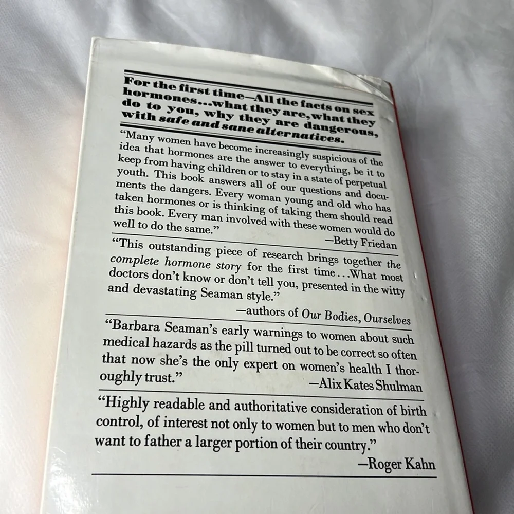 WOMEN AND THE CRISIS IN SEX HORMONES BY BARBARA & GIDEON SEAMAN BARD OVER BOOK